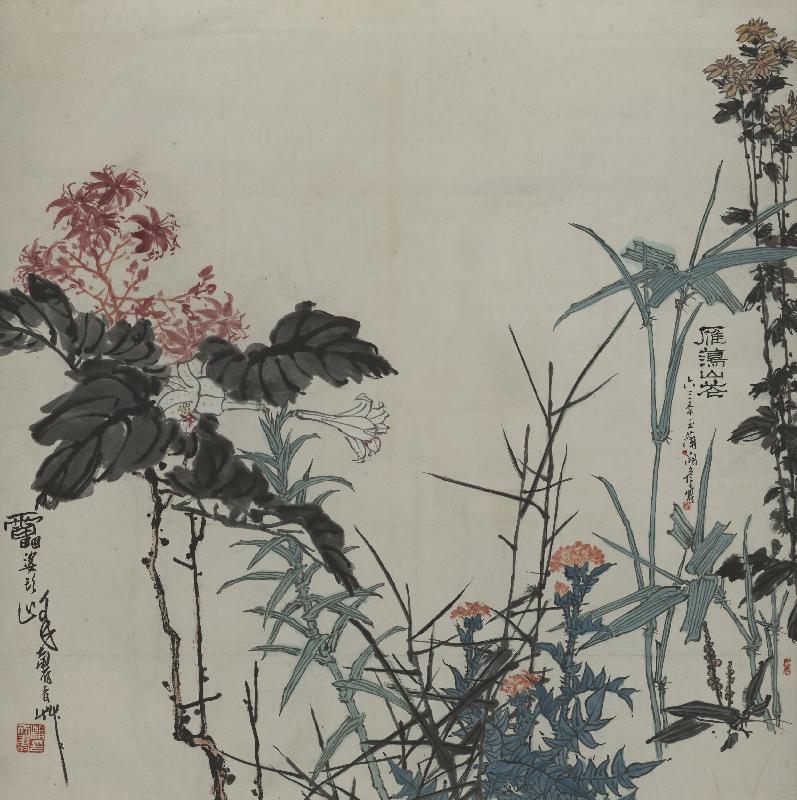 潘天壽 花卉圖