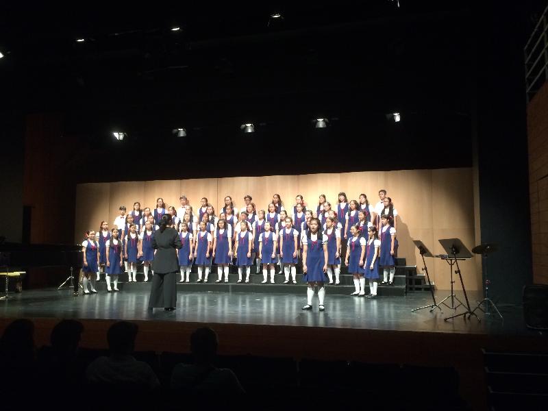 The Hong Kong Children's Choir performing at the Lisbon International Youth Music Festival.