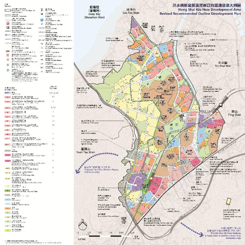 The Planning Department and the Civil Engineering and Development Department today (September 5) announced the Hung Shui Kiu (HSK) New Development Area (NDA) Revised Recommended Outline Development Plan prepared under the HSK NDA Planning and Engineering Study.