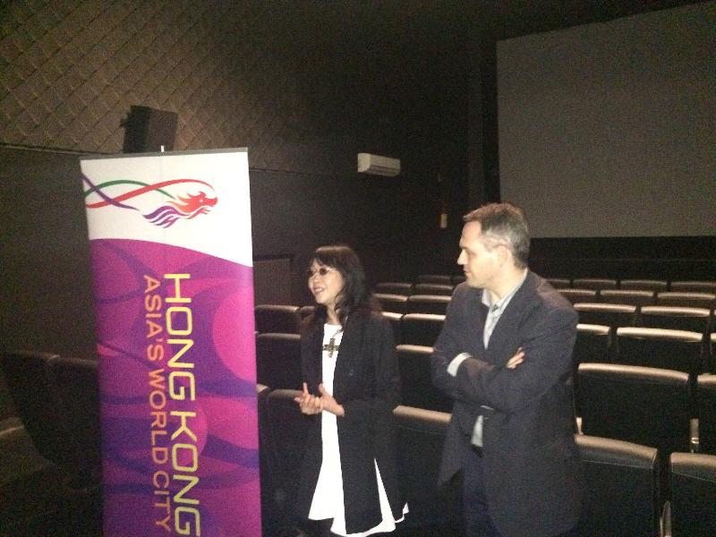 The Asian Film Festival is being held from October 11 to 16 in Carpi, Italy. Hong Kong Film director Mabel Cheung (left) pictured with the director of the Festival, Mr Antonio Termenini (right) on October 13.