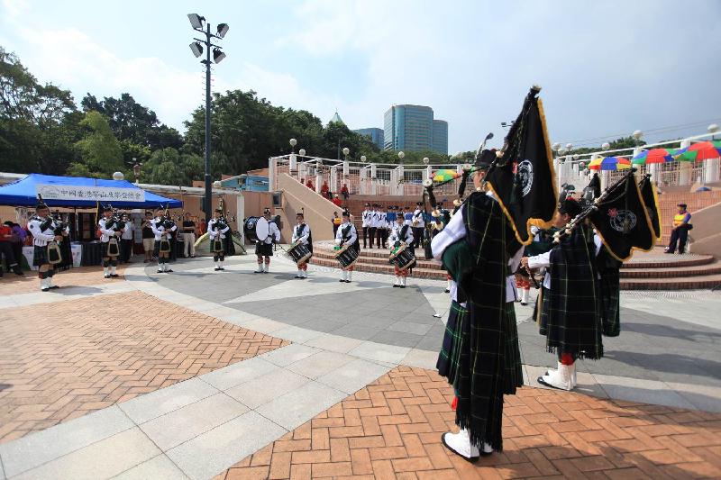 The Civil Aid Service (CAS) held Mountaineering Safety Promotion Day 2016 with various government departments and mountaineering organisations today (November 6) at the Piazza of Kowloon Park, Tsim Sha Tsui. Picture shows band performance by CAS.