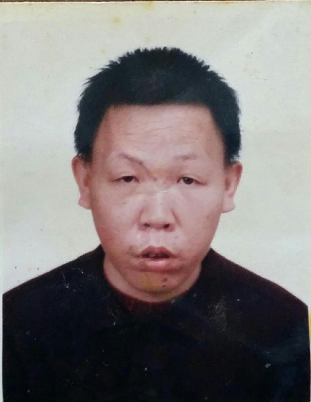 He is about 1.65 metres tall, 63 kilograms in weight and of fat build. He has a round face with yellow complexion and short straight black hair. He was last seen wearing a claret jacket, grey trousers and slippers.