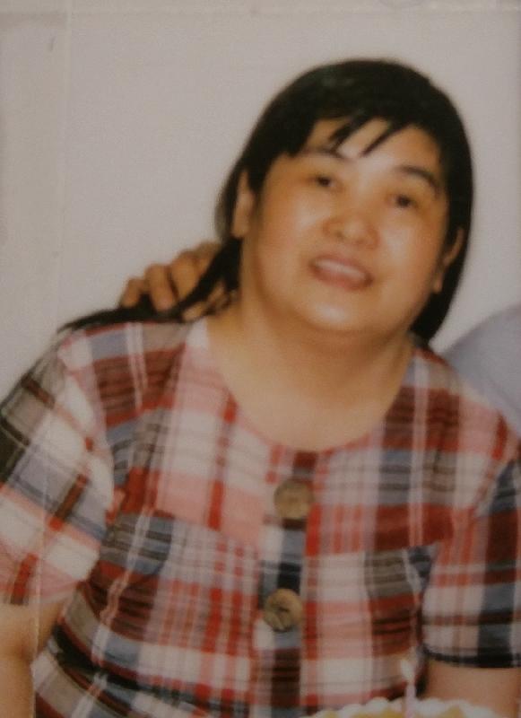 Fu Sau-yuk, aged 56, is about 1.5 metres tall, 80 kilograms in weight and of fat build. She has a round face with yellow complexion and long straight black hair. She was last seen wearing a pink long-sleeved T-shirt, black trousers and black shoes