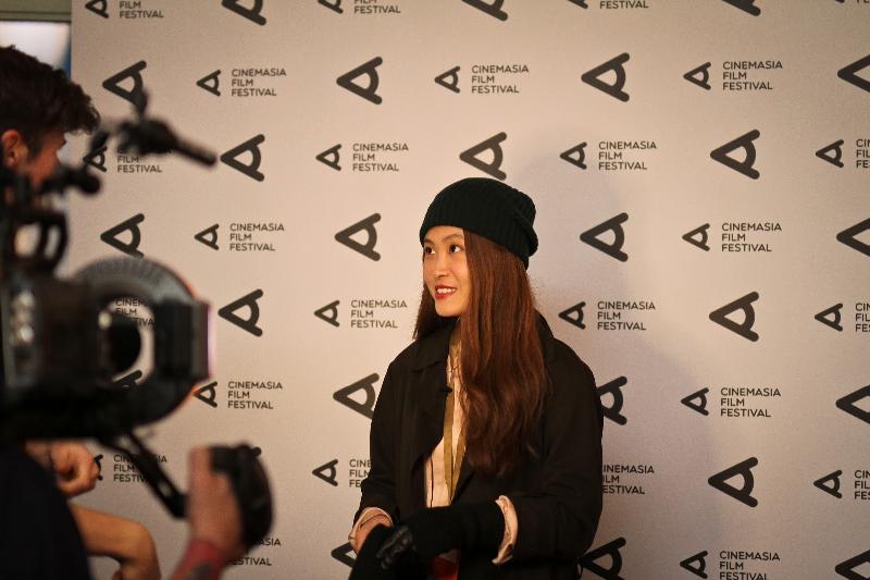 Producer of Wong Chun's "Mad World" Heiward Mak attends the 10th CinemAsia Film Festival in Amsterdam, the Netherlands, on March 7 (Amsterdam time).