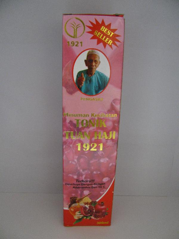 The Department of Health today (March 23) urged the public not to buy or consume TONIK TUAN HAJI 1921, which contains an undeclared Part 1 poison.