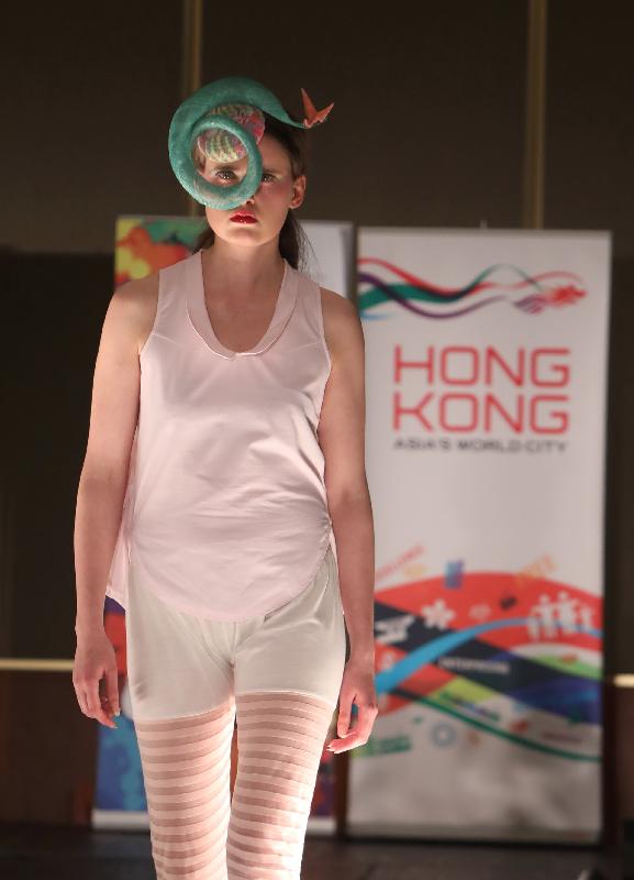 Specially designed outfits from Hong Kong designers were on display at the Hong Kong Fashion Designers Showcase, supported by the Hong Kong Economic and Trade Office, London on May 2 (London Time).