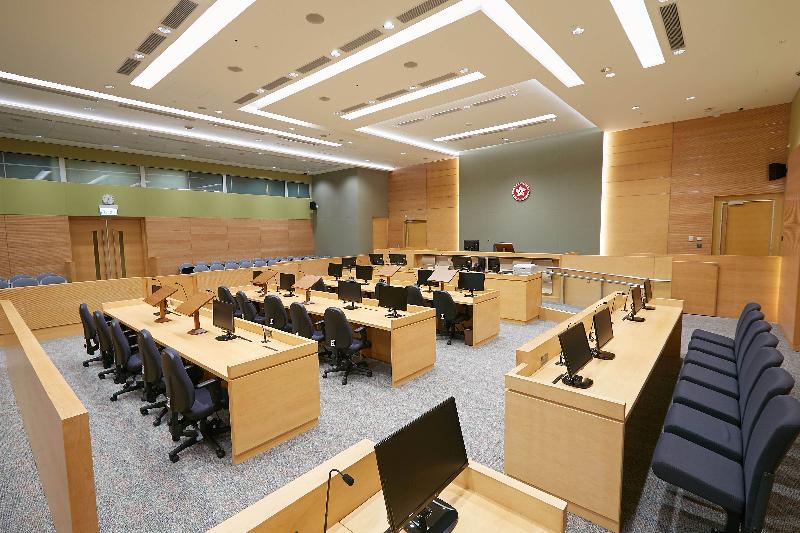 The Chief Justice of the Court of Final Appeal, Mr Geoffrey Ma Tao-li, officiated at the opening ceremony of the West Kowloon Law Courts Building today (May 12). Picture shows the Coroner's Court.