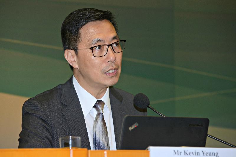 The package of measures on new resources for quality education announced today (July 5) covers post-secondary, secondary, primary and kindergarten education and is estimated to cost some $3.6 billion annually. Photo shows the Secretary for Education, Mr Kevin Yeung, announcing details of the measures at a press conference.