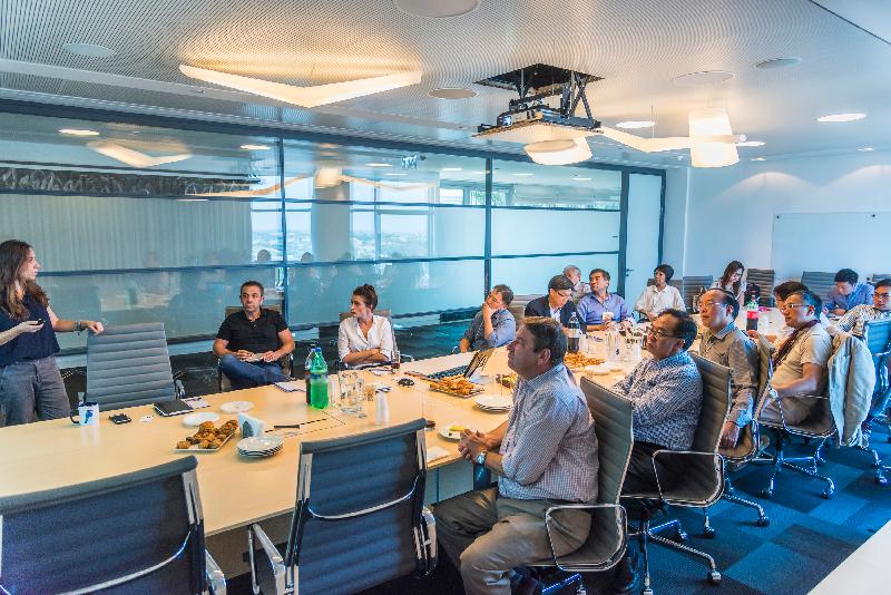 The delegation of the Legislative Council Panel on Commerce and Industry yesterday (July 27, Israel time) visited Viola, a technology oriented private equity investment group, in Israel to learn about its role in raising capital for technology start-ups.