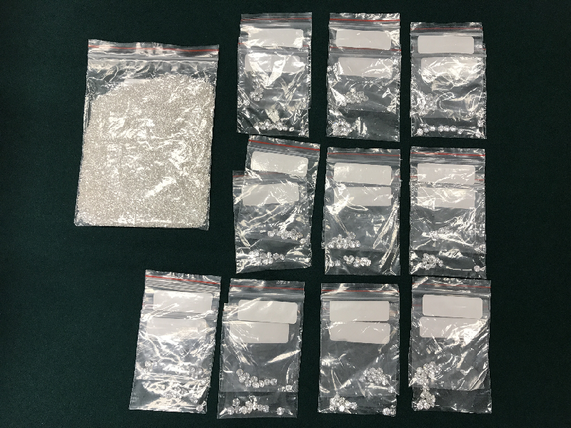 Hong Kong Customs seized about 103 grams of suspected smuggled diamonds with an estimated market value of about $5.5 million at Shenzhen Bay Control Point on August 8.