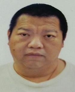 He is about 1.62 metres tall, 68 kilograms in weight and of fat build. He has a round face with yellow complexion and short straight black hair. He was last seen wearing a yellow short-sleeved T-shirt, grey trousers and white sports shoes.