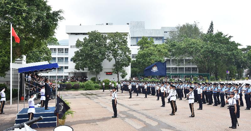 香港机场管理局主席苏泽光今日（九月二十三日）出席香港警察学院举行的结业会操。
