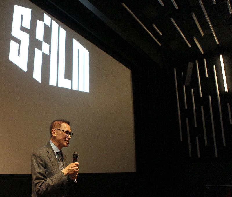 Hong Kong film producer Roger Lee introduces the seventh annual Hong Kong Cinema opening night movie, “Our Time Will Come”, at the New People Cinema in San Francisco today (September 29, San Francisco time).