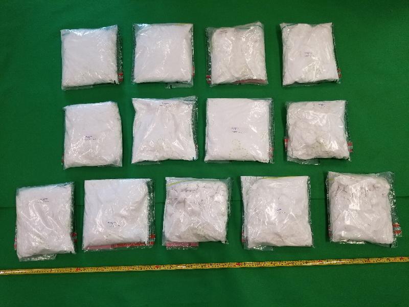 Hong Kong Customs seized a total of about 26 kilograms of suspected cocaine with an estimated market value of about $26 million from two noodle-making machines during an operation conducted on March 7.