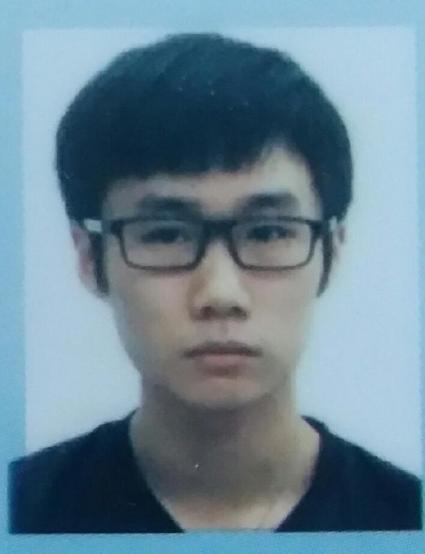 Law Tsz-kiu, aged 22, is about 1.7 metres tall, 50 kilograms and of thin build. He has a long face with yellow complexion and short straight black hair. He was last seen wearing a grey and white sweater, dark coloured trousers and grey shoes.