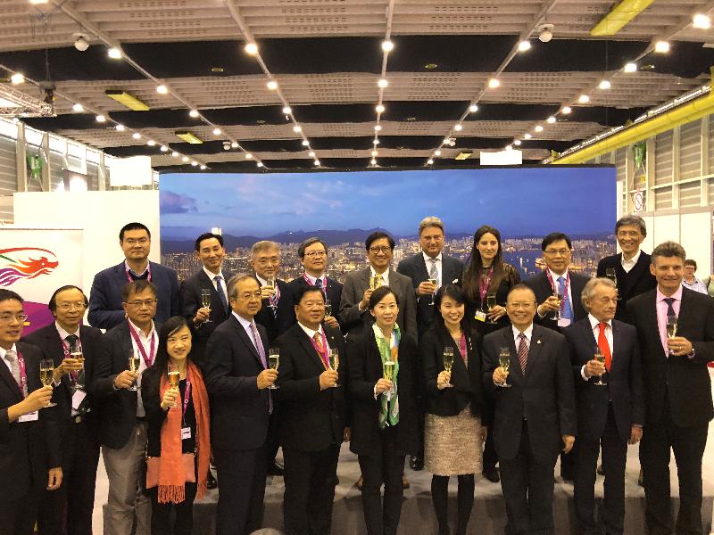 The Hong Kong Economic and Trade Office in Berlin, together with the Hong Kong Federation of Invention and Innovation, hosted a reception at the 46th International Exhibition of Inventions Geneva to support the exhibitors from Hong Kong yesterday (April 13, Geneva time).