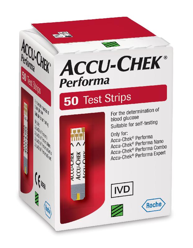 The Department of Health (DH) today (May 3) received notification from local supplier Roche Diagnostics (Hong Kong) Limited (Roche) on its voluntary recall of specific lots of Accu-Chek Performa test strips due to a potential safety concern. Picture shows the package of Accu-Chek Performa 50's strip.
