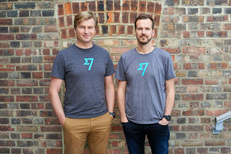 Leading London-based fintech company TransferWise announced today (July 6) the official launch of its international money transfer platform in Hong Kong. Photo shows the founders of TransferWise, Mr Kristo Käärmann (left) and Mr Taavet Hinrikus.