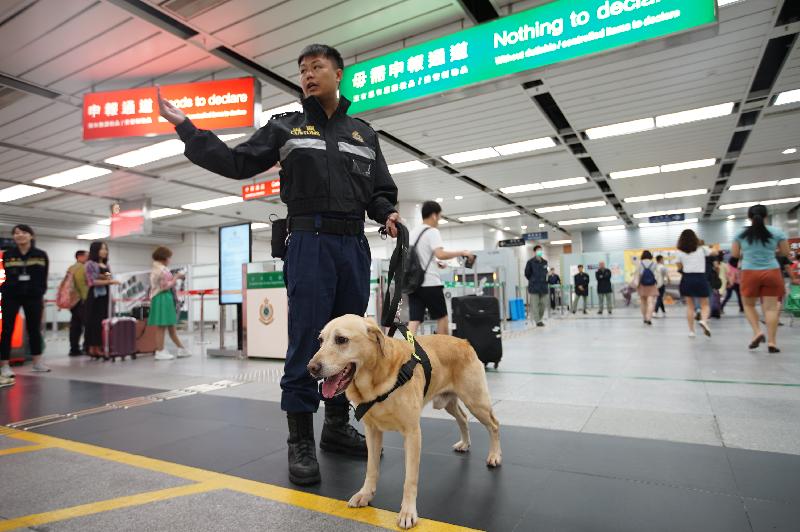 Hong Kong Customs has stepped up enforcement actions at boundary control points during the summer holidays.