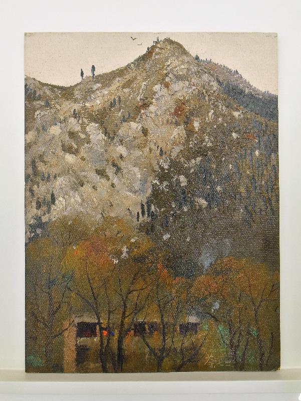 The Hong Kong Museum of Art has received another donation of Wu Guanzhong's paintings and personal archives. The donation ceremony was held today (August 22). This painting, "A household at the foot of mountain", which was created when Wu was sent to the countryside to do hard labour in the 1970s, was displayed at the ceremony.