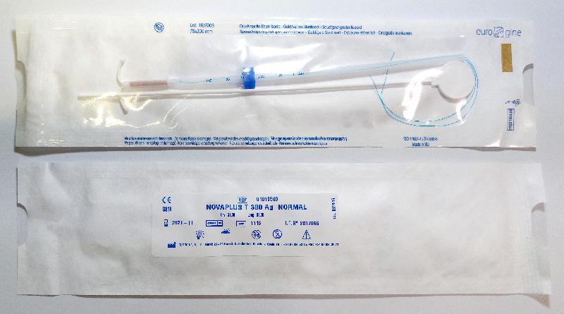 The Department of Health today (August 23) drew the public's attention to the further recall of intrauterine devices manufactured by Eurogine SL. Photo shows one of the affected models, Novaplus T380 Ag Normal. 