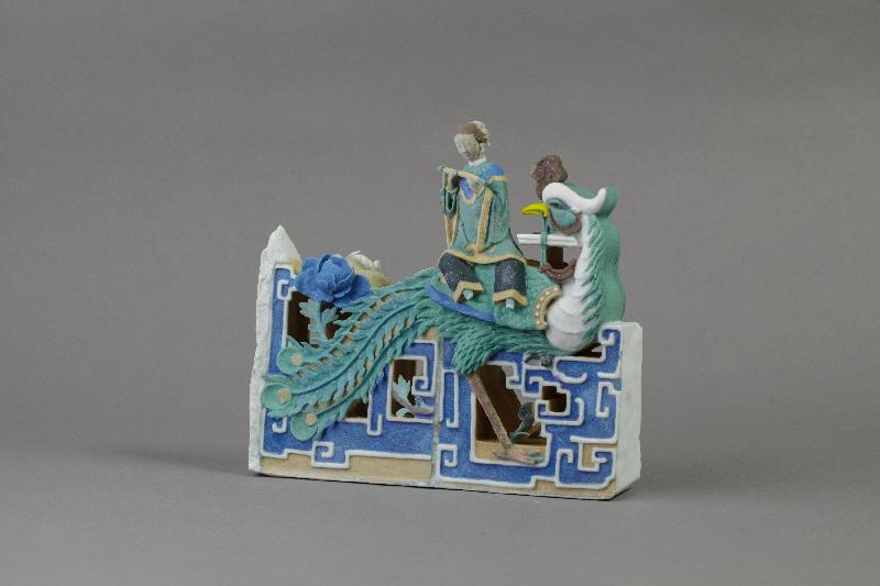An opening ceremony for the "Craft and Technology: Applications of three-dimensional laser scanning for heritage conservation and education" exhibition was held today (September 19) at the Hong Kong Heritage Discovery Centre. Photo shows a 3D printout model of "Inviting Phoenix by Flute-playing". 