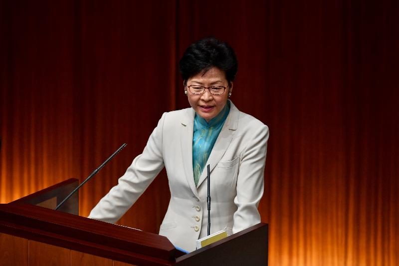 行政長官林鄭月娥今日（十月十一日）在立法會出席《行政長官2018年施政報告》答問會。
