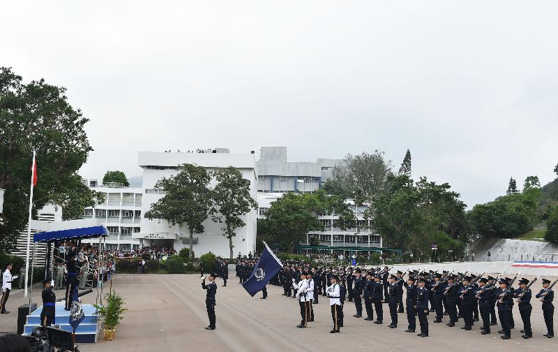 The Deputy Commissioner of Police (Operations), Mr Lau Yip-shing, today (November 17) attends the passing-out parade held at the Hong Kong Police College.