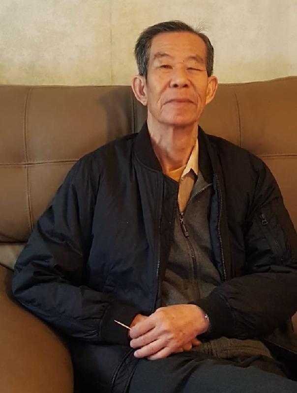 Ho Kam-hung, aged 80, is about 1.7 metres tall, 46 kilograms in weight and of thin build. He has a long face with yellow complexion and short black hair. He was last seen wearing a khaki long-sleeved shirt, black trousers and black shoes.