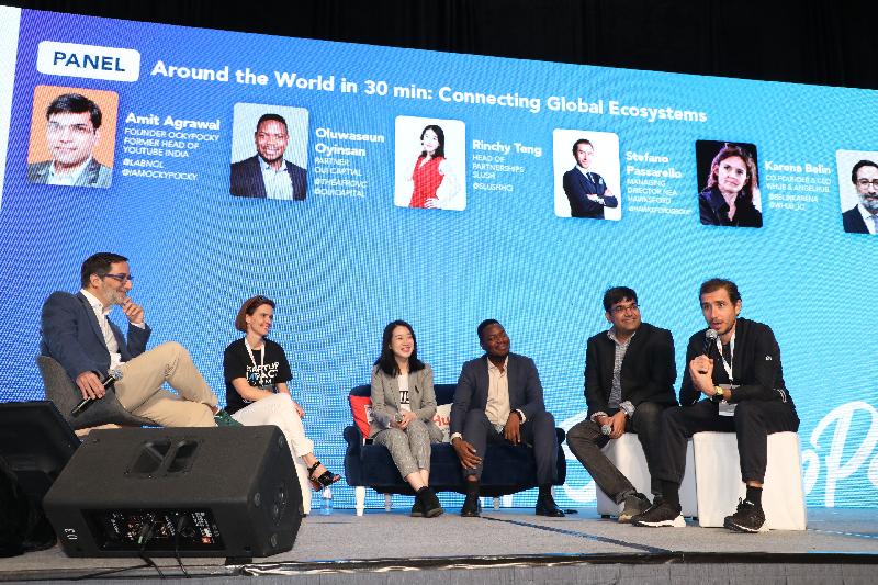 The "Around the World in 30 min: Connecting Global Ecosystems" session at the StartmeupHK Festival Startup Impact Summit on January 25.