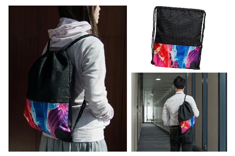 The Legislative Council Souvenir Shop launches today (January 31) a series of four souvenir items in collaboration with the social enterprise ADAM.  Photo shows the backpack, now exclusively for sale at the Legislative Council Souvenir Shop at HK$100.