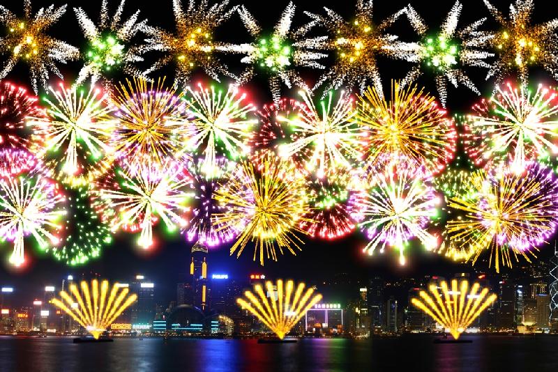 The 2019 Lunar New Year Fireworks Display is scheduled to be held at 8pm on the second day of the Lunar New Year (February 6) over Victoria Harbour. The last scene will feature the firing of 10 seven-inch shells featuring brocade crowns and purple pistils simultaneously in celebration of the 70th anniversary of the founding of the People's Republic of China.