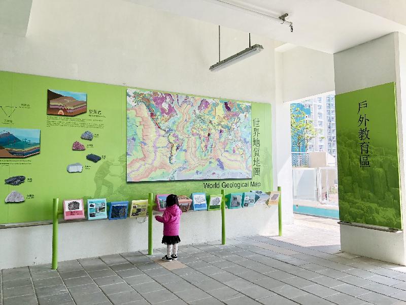 The concepts of sustainable development and community engagement have been incorporated in the construction of On Tai Estate, the Housing Authority's public housing estate at On Sau Road, Kwun Tong, Kowloon. Photo shows the outdoor exhibition gallery at On Tai Estate.