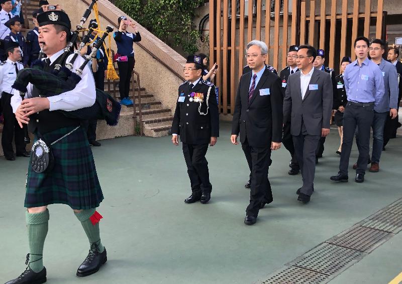 公務員事務局局長羅智光（左三）今日（二月十六日）為香港基督少年軍60周年活動啟動禮暨臻訓中心10周年感恩禮擔任主禮嘉賓。