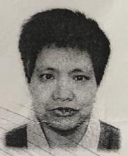 Tsim Fung-yee is about 1.6 metres tall, 68 kilograms in weight and of fat build. She has a round face with yellow complexion and straight black hair. She was last seen wearing a purple and red jacket, black trousers and black shoes.
