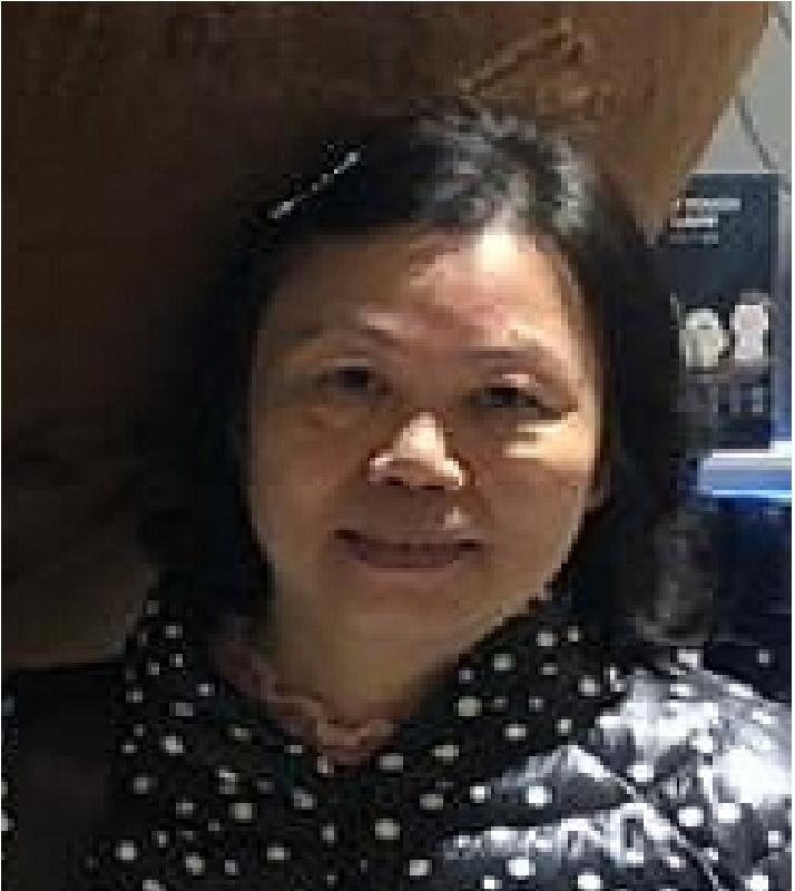 Ho Kit-ching, aged 64, is about 1.55 metres tall, 68 kilograms in weight and of fat build. She has a round face with yellow complexion and medium straight black hair. She was last seen wearing a black down jacket with white dots pattern, black trousers and black shoes.