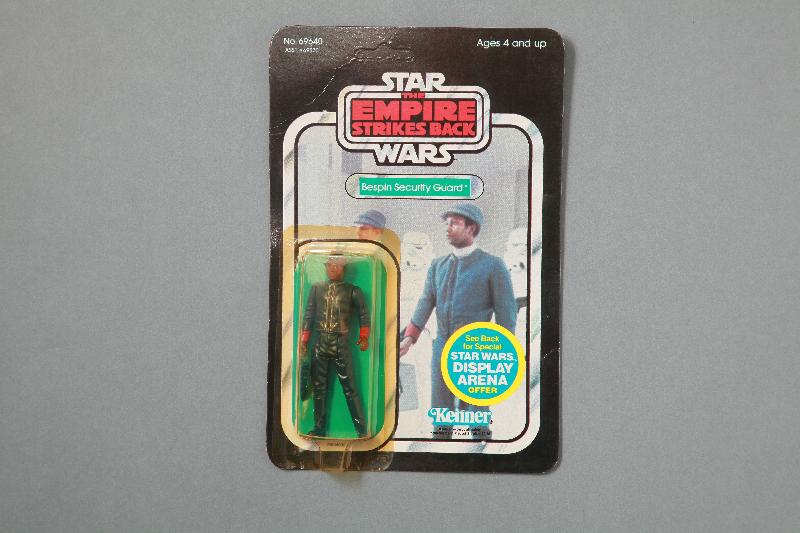 Mr Eddie Yuen, a toy collector in Hong Kong, contributed a "Star Wars" toy from the 1980s to the Government Records Service's Public Records Office for display at its exhibition "Pleasure and Leisure: A Glimpse of Children's Pastimes in Hong Kong".