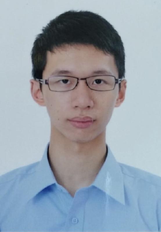 Kwan Chak-hung, aged 27, is about 1.7 metres tall, 50 kilograms in weight and of thin build. He has a pointed face with yellow complexion and short black hair. He was last seen wearing a pair of black-rimmed glasses, a grey long-sleeved jacket, black trousers, black sports shoes and carrying a black shoulder bag.