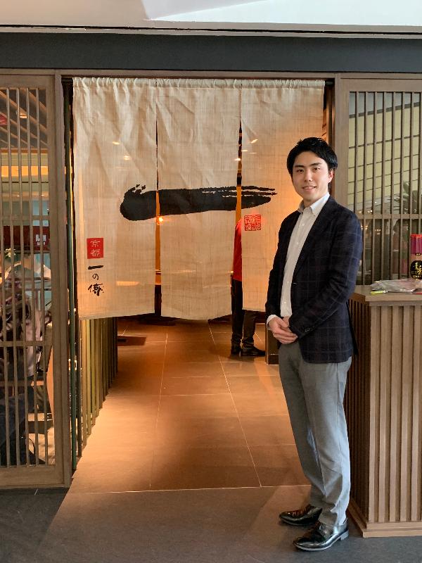 京都一之传今日（五月一日）宣布，在香港开设首间海外餐厅。图示京都一之传（香港）有限公司董事长田中准平。