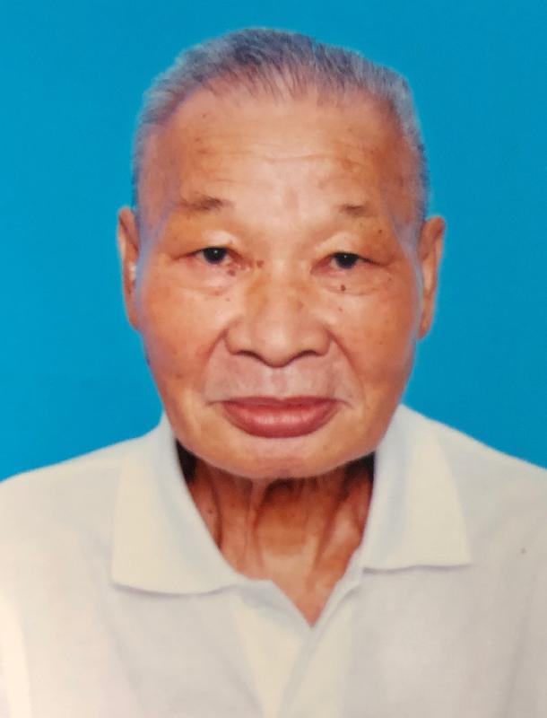 Lai Sai-kou, aged 82, is about 1.7 metres tall, 50 kilograms in weight and of thin build. He has a round face with yellow complexion and short grey hair. He was last seen wearing a light blue short-sleeved T-shirt, blue jeans and black and white shoes.