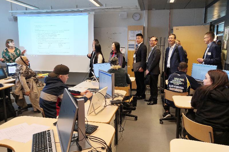 Members of the delegation of the Legislative Council interacted with teachers and students of the Oulu Vocational College yesterday (September 13, Oulu time).