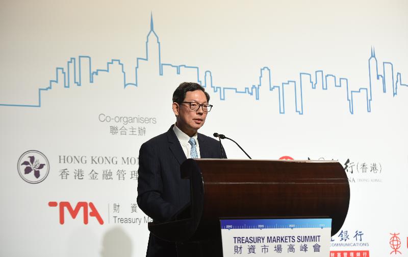 The Chief Executive of the Hong Kong Monetary Authority, Mr Norman Chan, today (September 16) gives  welcoming remarks and a keynote speech at the Treasury Markets Summit 2019 held in Hong Kong.