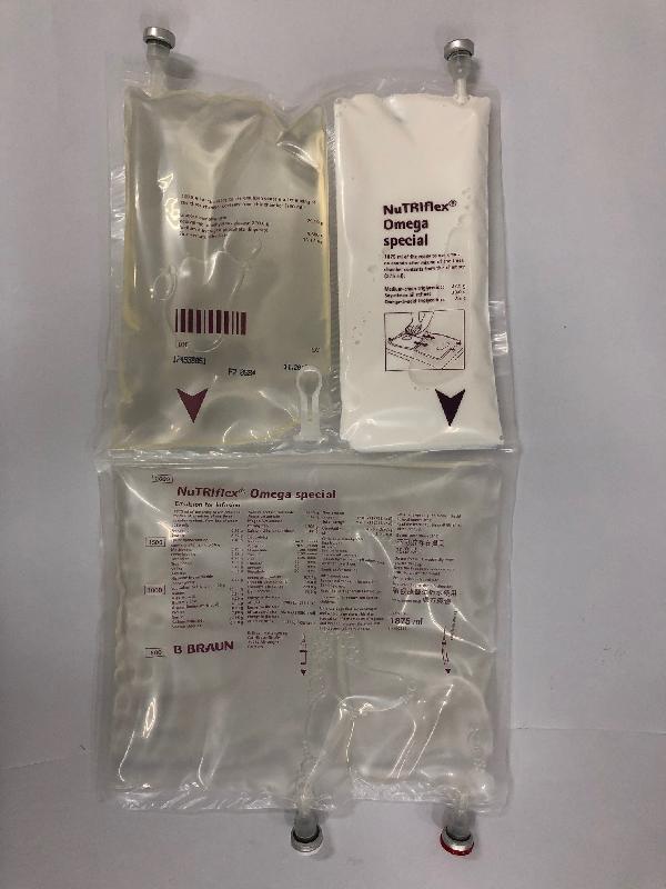衞生署今日（十月三十一日）同意持牌藥物批發商德國貝朗醫療有限公司從市面回收三個批次的Nutriflex Omega Special Emulsion for Infusion靜脈營養液（香港註冊號碼：HK-60999），因為產品有潛在品質問題。