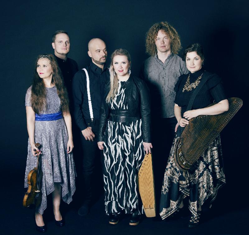 Maija Kauhanen (third right), a specialist in traditional kantele playing, will perform together with the electro-folk band Okra Playground in the concert "The Sounds of Finland - Kantele vs Electro-folk" on November 6 at Hong Kong City Hall.