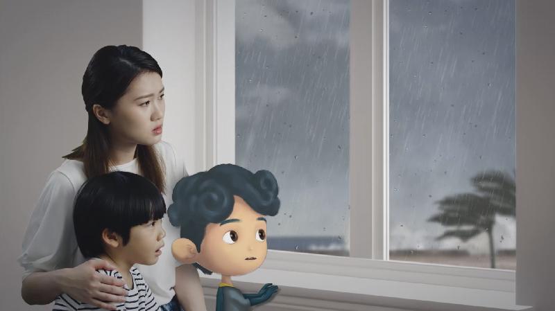 The Hong Kong Observatory (HKO) is launching a new TV Announcement in the Public Interest (API) on storm surge threats today (November 8). The TV API adopts a combination of cartoon animation and live action in its production, with the HKO mascot, Dr Tin, making his first appearance.