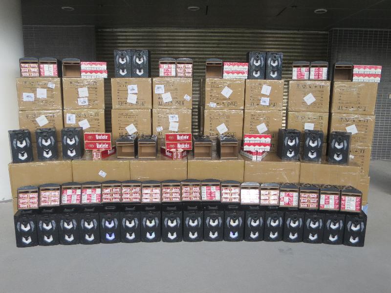 Hong Kong Customs yesterday (August 4) seized about 620 000 suspected illicit cigarettes with an estimated market value of about $1.7 million and a duty potential of about $1.2 million at Shenzhen Bay Control Point.