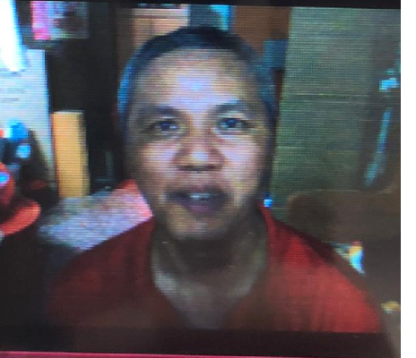 Tsang Tat-Cheong, aged 59, is about 1.75 metres tall, 70 kilograms in weight and of medium build. He has a round face with yellow complexion and short white hair. He was last seen wearing a grey T-shirt, grey short pants and grey slippers.