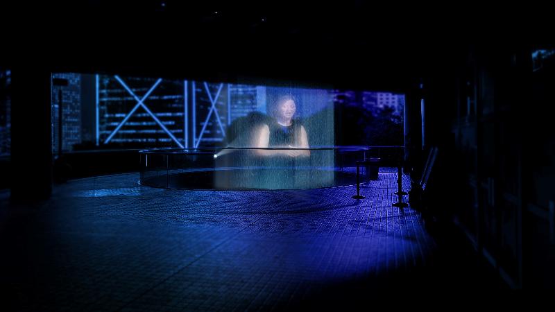 A new platform called "ReNew Vision" has been launched today (October 16) to showcase newly commissioned online works by renowned local and overseas artists. Theatre of Voices from Denmark will perform through holography in "Aria" to create an immersive 360-degree virtual journey. Photo shows a holographic image similar to what will appear in the art works.

