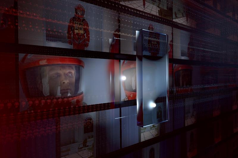 「宇宙Univers/e」虚拟现实展览将于十一月六日至十六日在香港太空馆举行。图示《冒险旅程1.4.9》剧照，引导观众以新角度欣赏着名科幻电影《2001太空漫游》的剪辑片段。