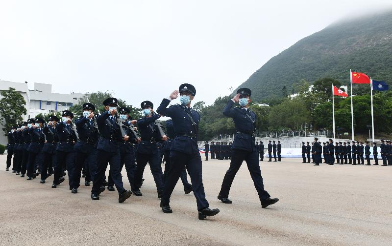 The Police holds a passing-out parade at the Hong Kong Police College today (November 21).